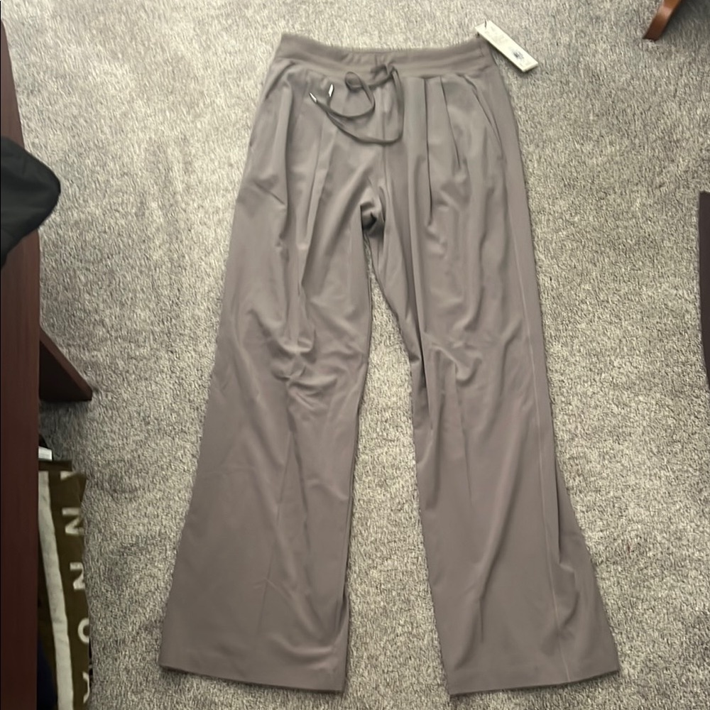 Calia NWT size small dark Gray Wide Leg Pants with Relaxed Fit